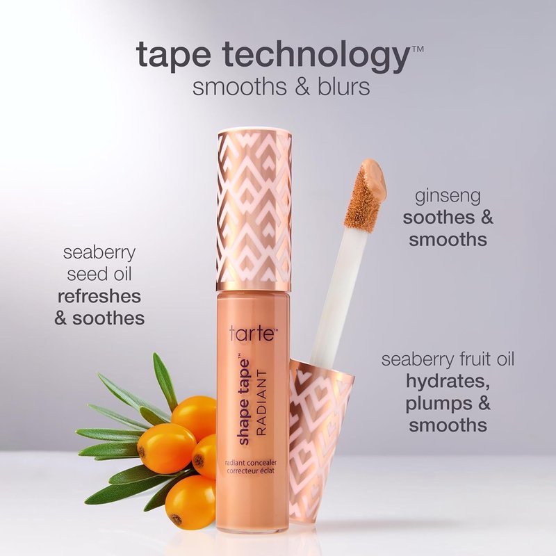 Tarte Shape Tape Radiant Concealer - Medium Coverage for Dark Circles, Fine Lines & Redness | Hydrating & Vegan