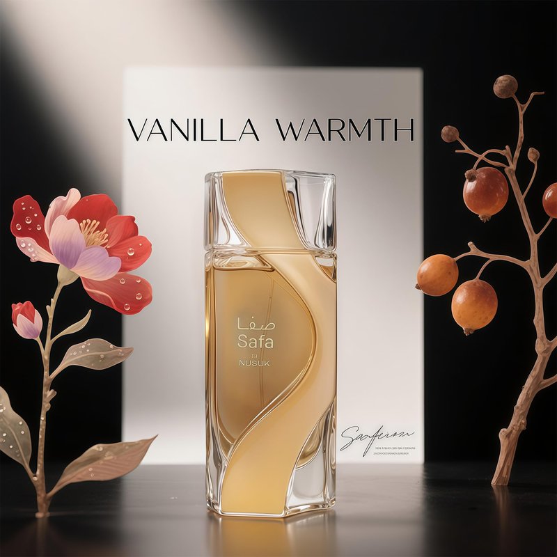 AFLUXE Nusuk Safa Women Perfume with Strawberry, Pink Marshmallow, Whipped Vanilla,Warm & Spicy Scent - Eau de Parfum Long-Lasting Fragrance for Women, 3.40 Ounce / 100 ml
