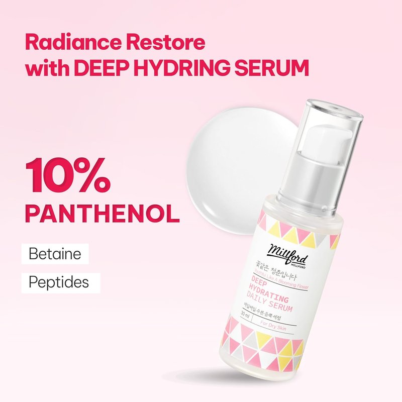Deep Hydrating Daily Serum - Hyaluronic Acid for Dry Skin | 30ml | Alcohol & Fragrance Free, pH Balanced