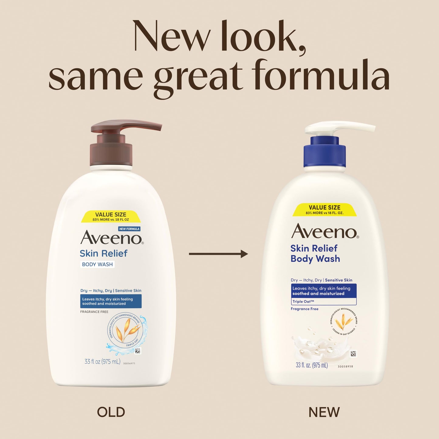 Aveeno Skin Relief Fragrance Free Body Wash,