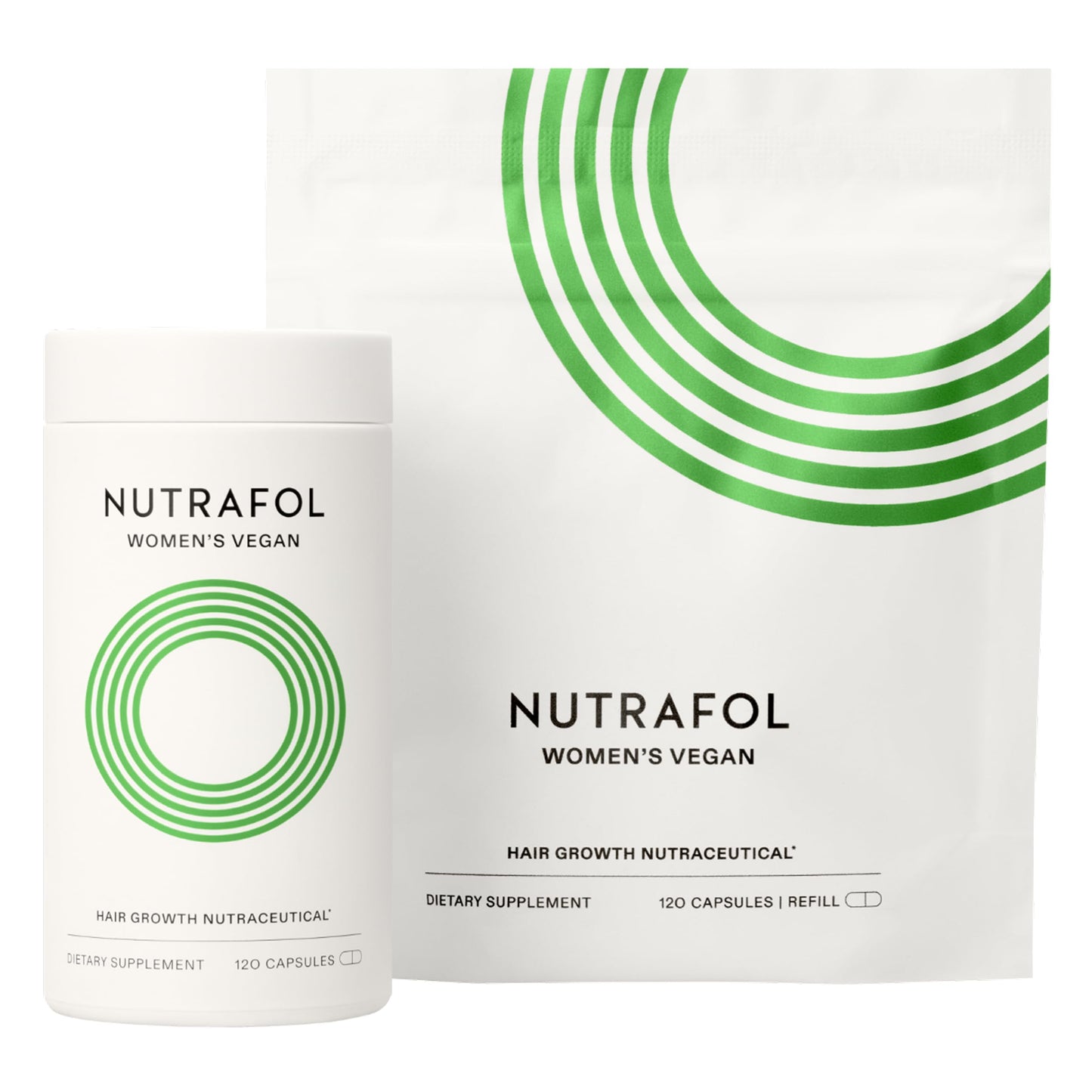 Nutrafol Women's Hair Growth Supplements, for Women 18-44 Years Old, Clinically Tested for Visibly Thicker, Stronger Hair, 100% Vegan Ingredients, Dermatologist Recommended - 2 Month Supply
