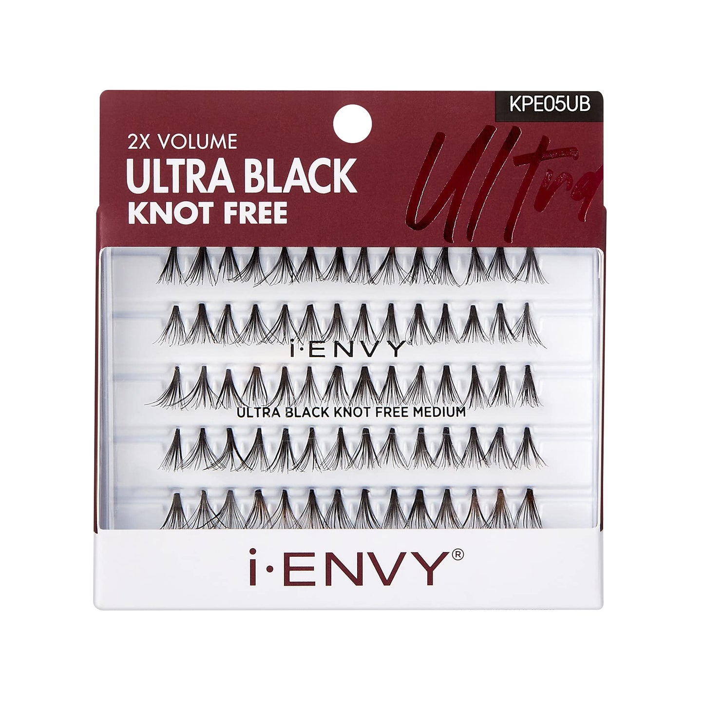 i•ENVY Knot Free Individual Lashes 3 Pack (Ultra Black - Medium)