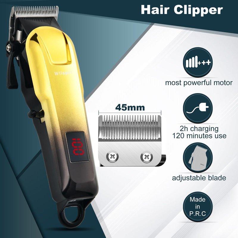 Hair Clippers Set for Men,Hair Clipper Trimmer with LED Display, Professional Cordless Hair Clipper Shaver Beard Trimmer, Hair Cutting Machine for Men, Holiday Gift for Him Father's Day Gift