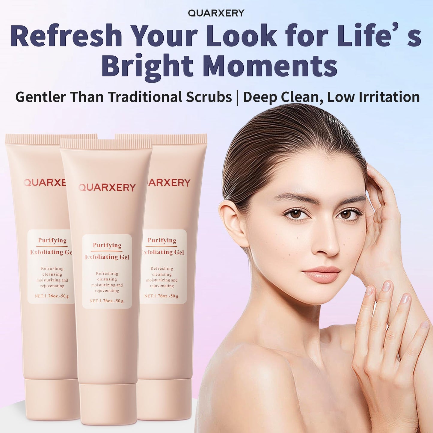QUARXERY Purifying Exfoliating Gel 3Pcs