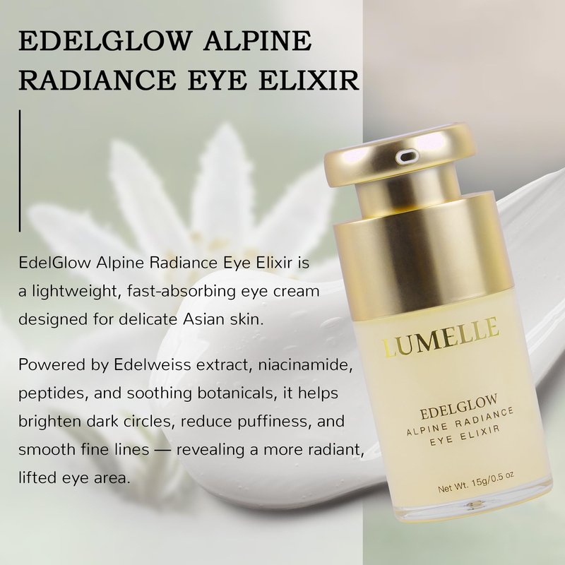 LUMELLE Alpine Radiance Eye Cream & Serum for Dark Circles, Brightening, Firming, Smoothing, Reviving Anti-Aging Skin Care