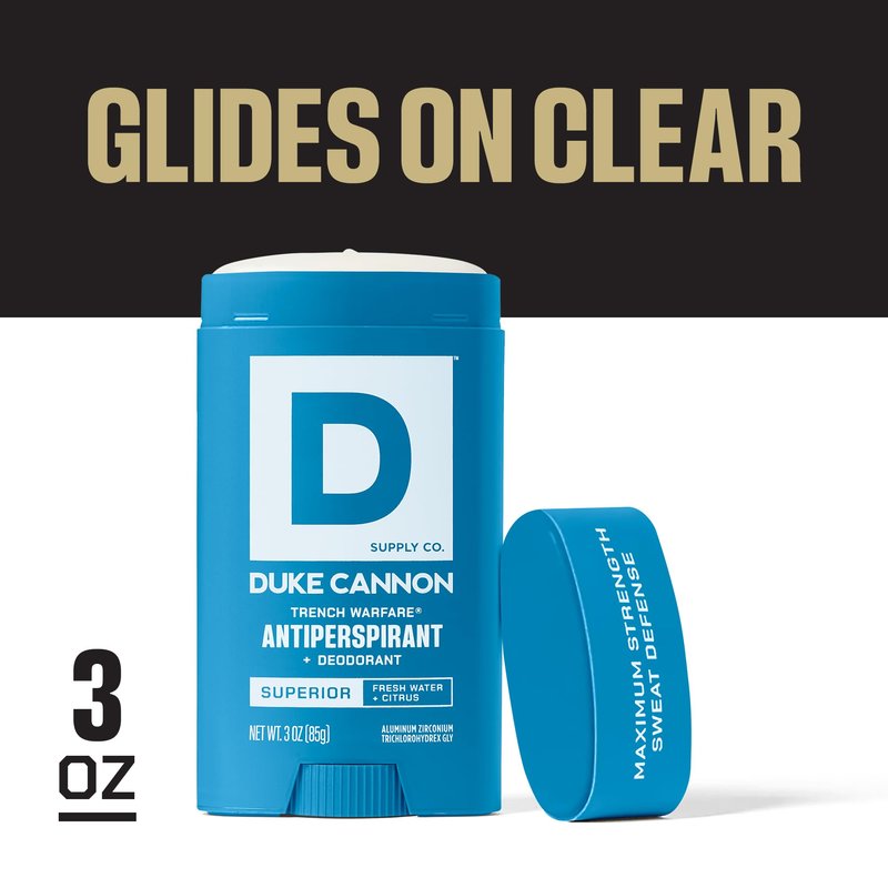 Duke Cannon Supply Co. Anti-Perspirant Deodorant for Men 3 oz. Superior, 2 Pack - Unique Masculine Scent, Odor Control & Soothe Skin