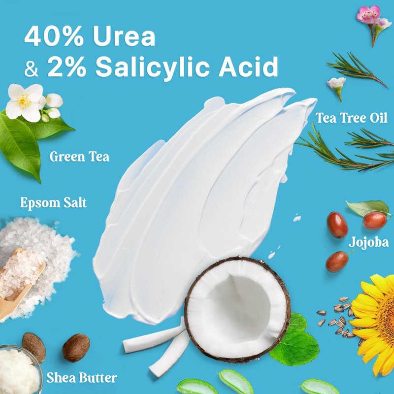 Ebanel Bundle of 40% Urea Cream 4.6 Oz, and 2.5% Retinol Moisturizer