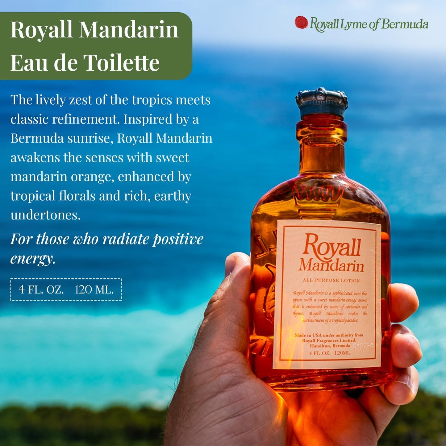 ROYALL FRAGRANCES Royall Mandarin Orange Of Bermuda By Royall Fragrances For Men. All Purpose Lotion 4.0 Oz