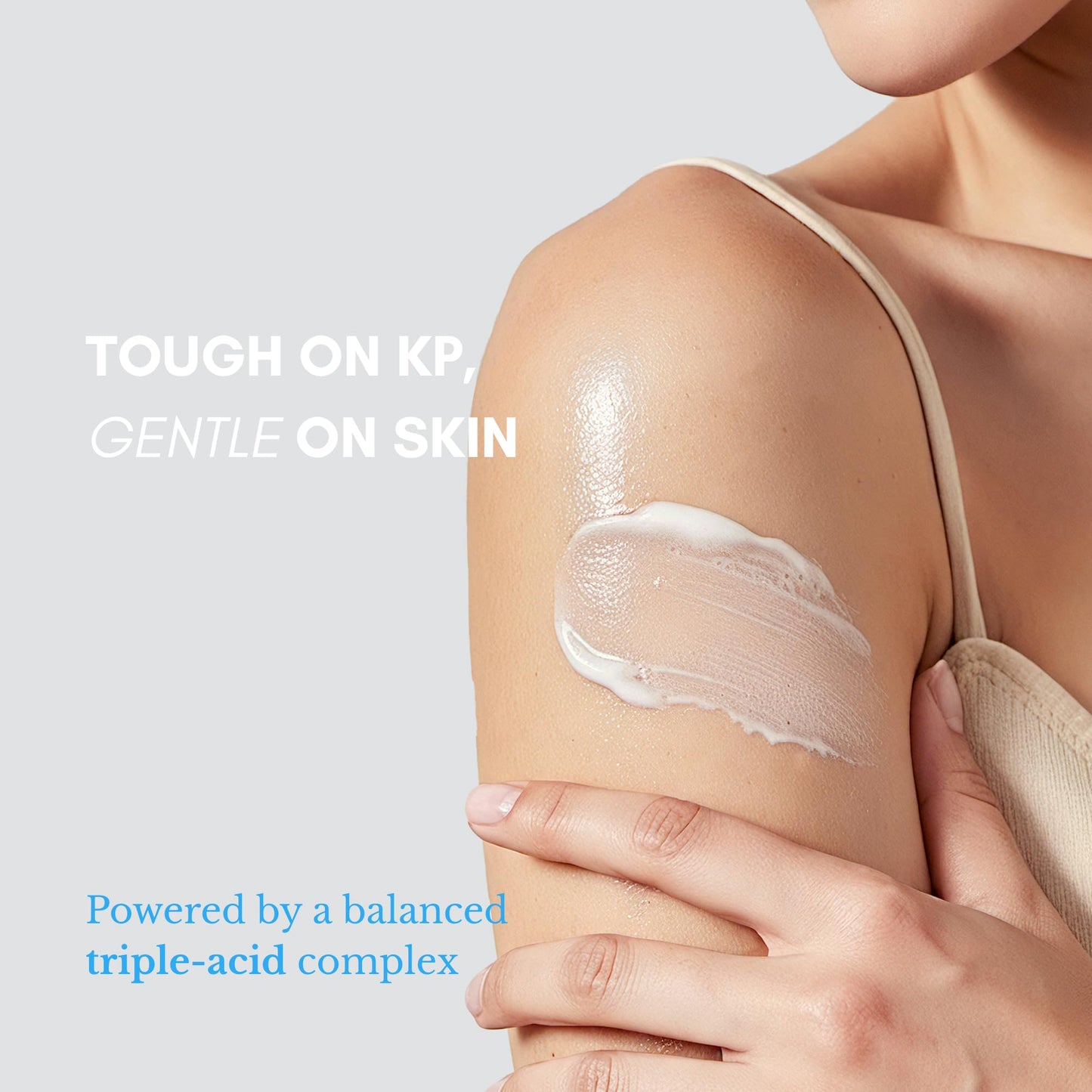 klarifyScience KP Treatment Serum - Triple Acid Complex (AHA + BHA + PHA) for Keratosis Pilaris | Gentle Daily Face and Body Serum for Rough Bumpy Skin, Strawberry Legs & Ingrown Hairs | 4 fl oz