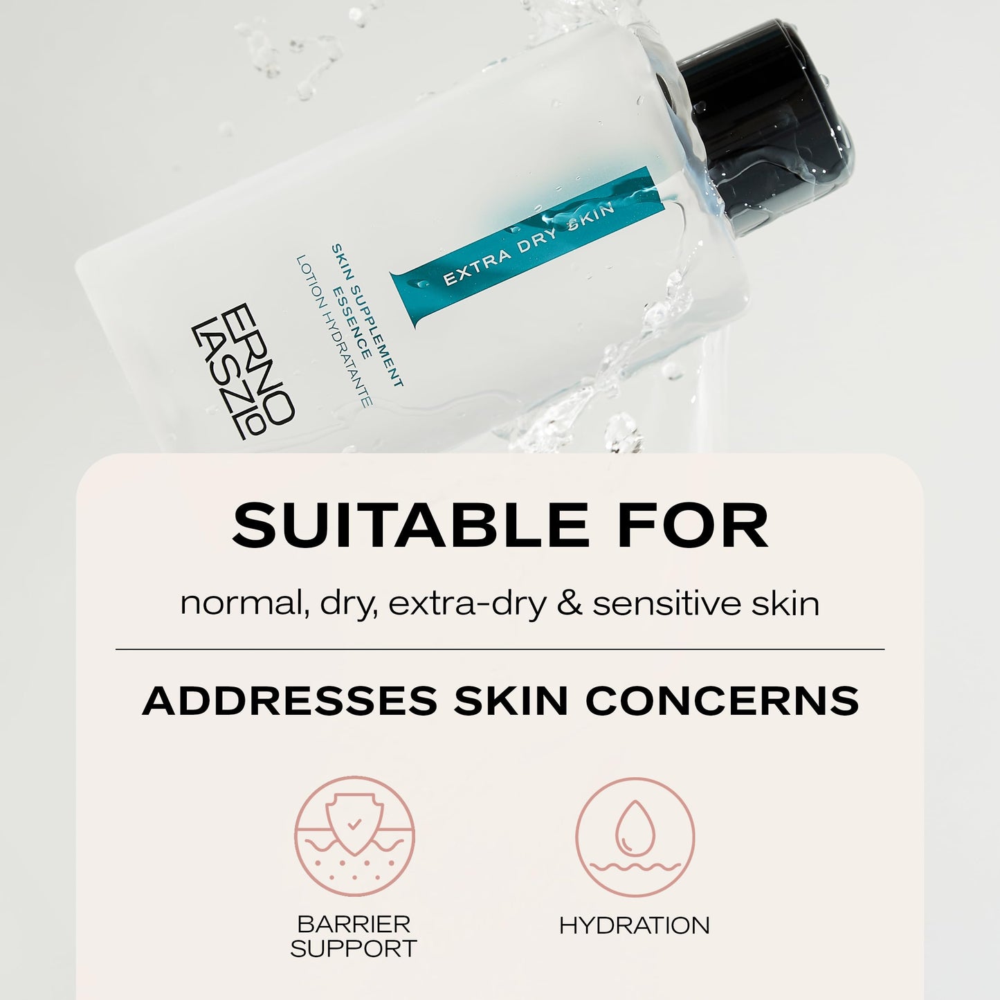 Erno Laszlo Extra Dry Skin Supplement Essence | Hydrating Alcohol-Free Facial Toner for Flaky Skin | Refresh Skin Complexion | 6.8 Fl Oz