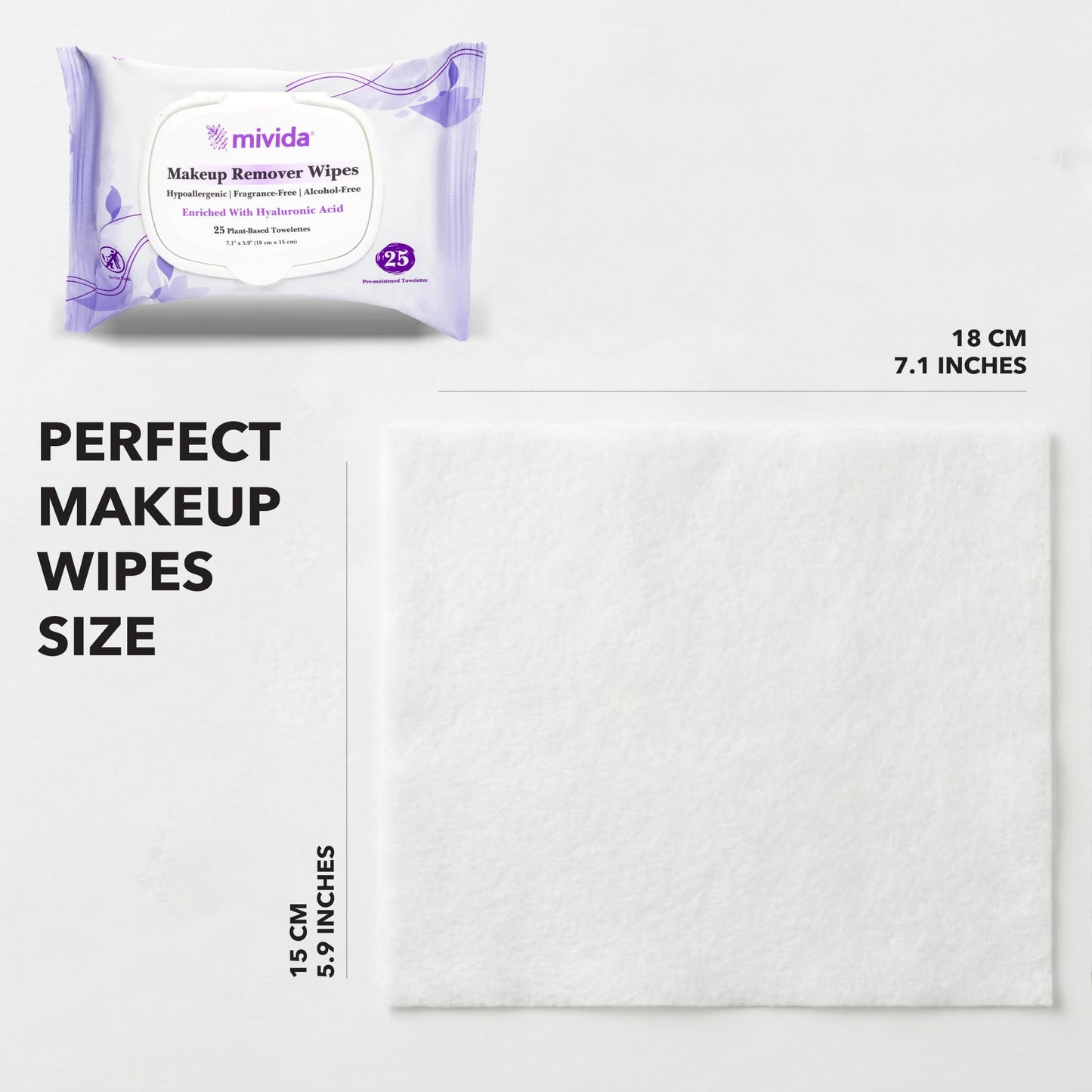 mivida makeup remover wipes (Packs)