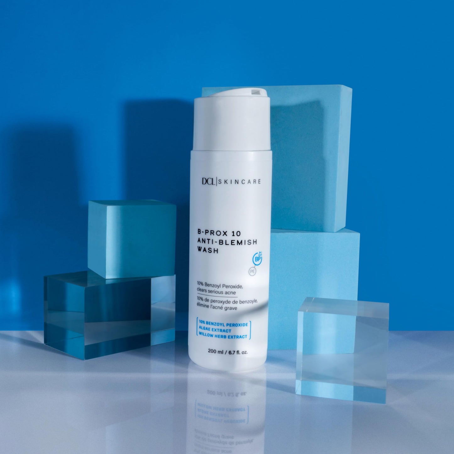 DCL Skincare B Prox Acne Treatment Cleanser with 10% Benzoyl Peroxide, Maximum Strength Acne Wash for Breakouts, Oil Control & Clear Skin, 6.7 fl oz
