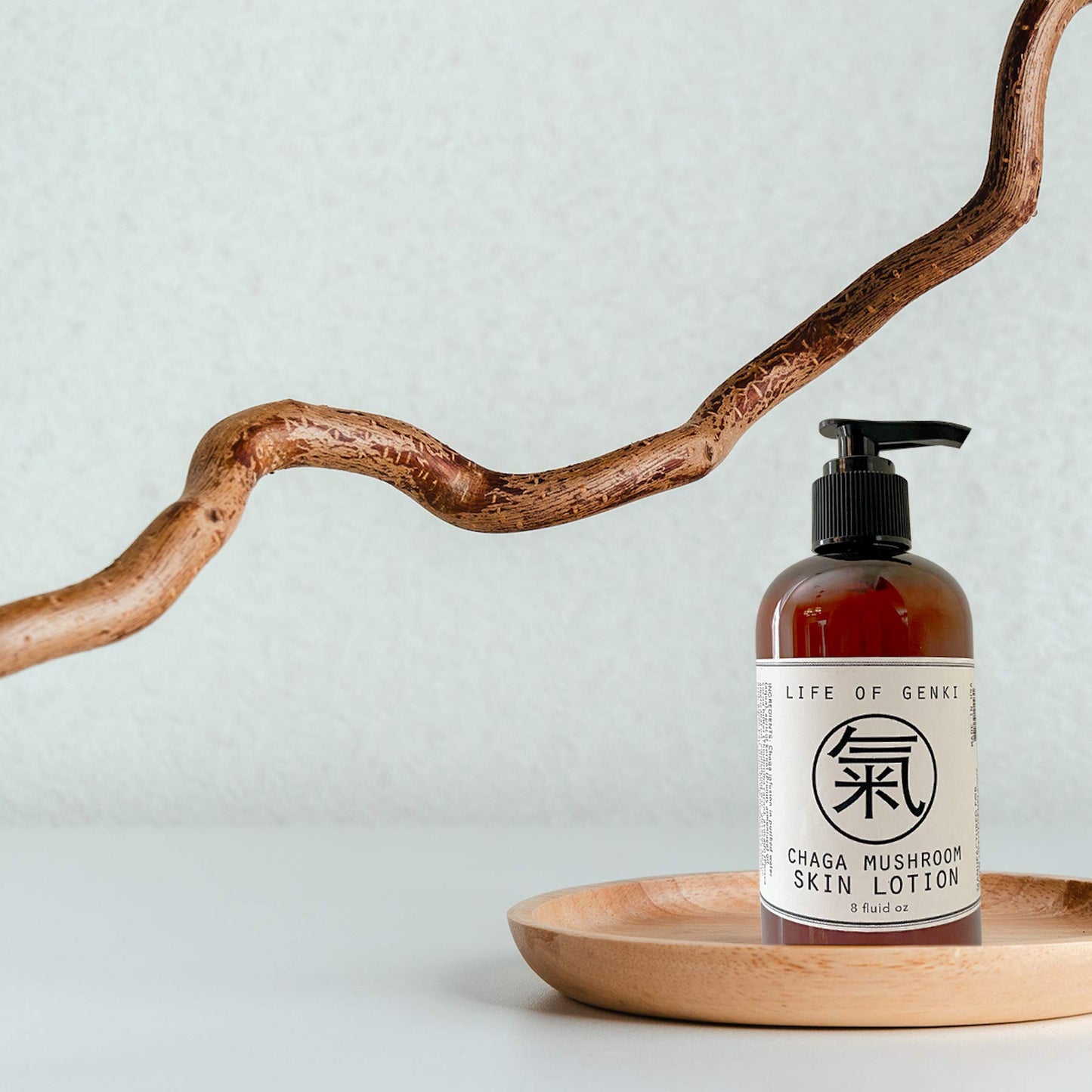 life of genki USA Made Vegan all Natural Chaga Mushroom skin lotion cream Moisturizing skin cream apricot kernel oil