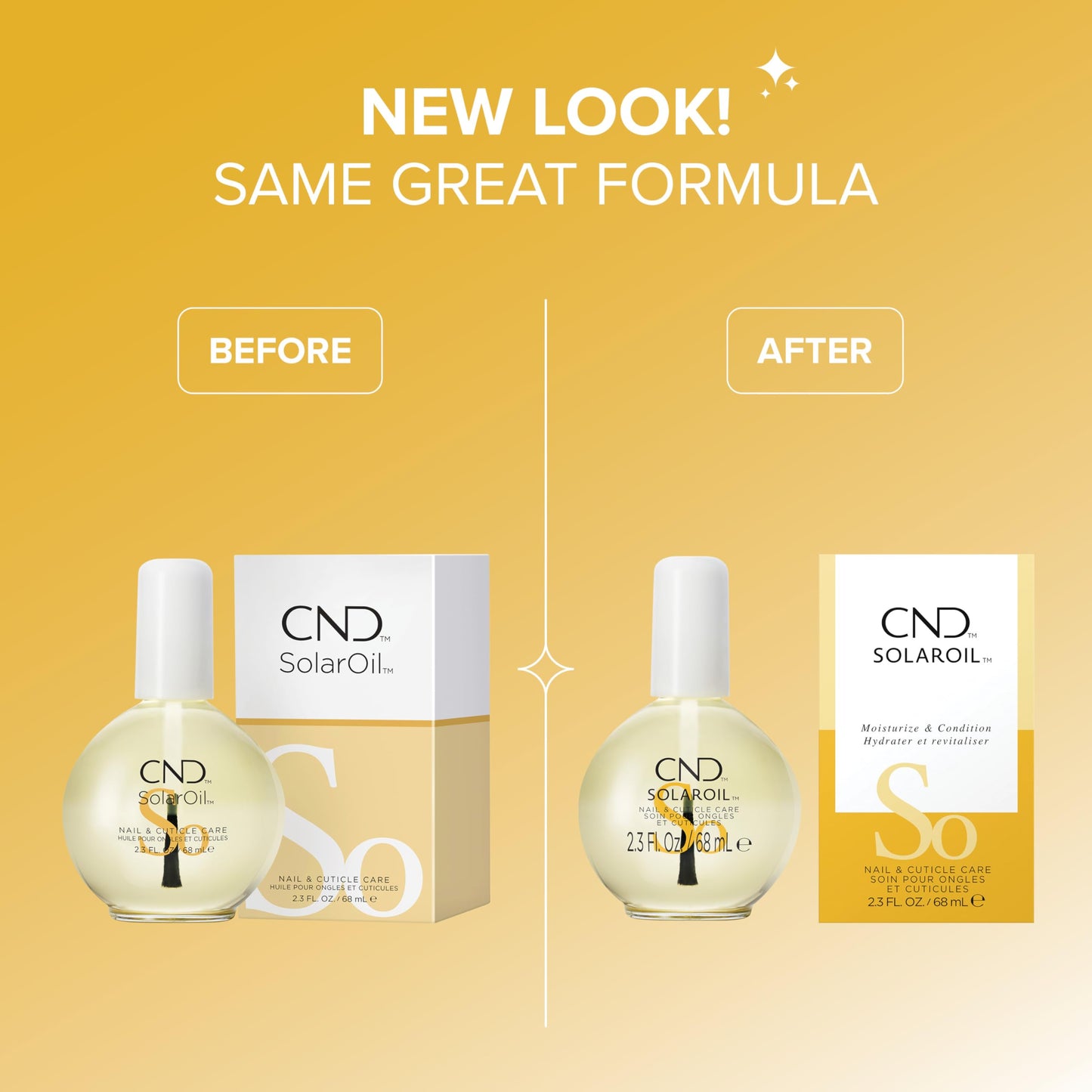 CND SolarOil Cuticle Oil, Natural Blend Of Jojoba, Vitamin E, Rice Bran and Sweet Almond Oils, Moisturizes and Conditions Skin, Pack Of 1, 2.3 oz.