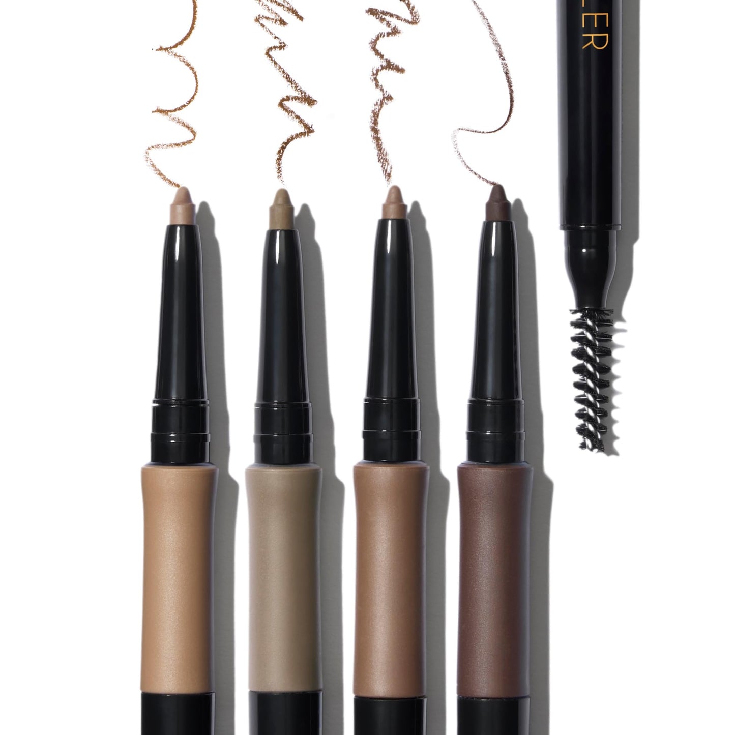 LAURA GELLER NEW YORK INKcredible Waterproof Brow Pencil- Blending Spoolie Brush - Long Lasting Eyebrow Filler