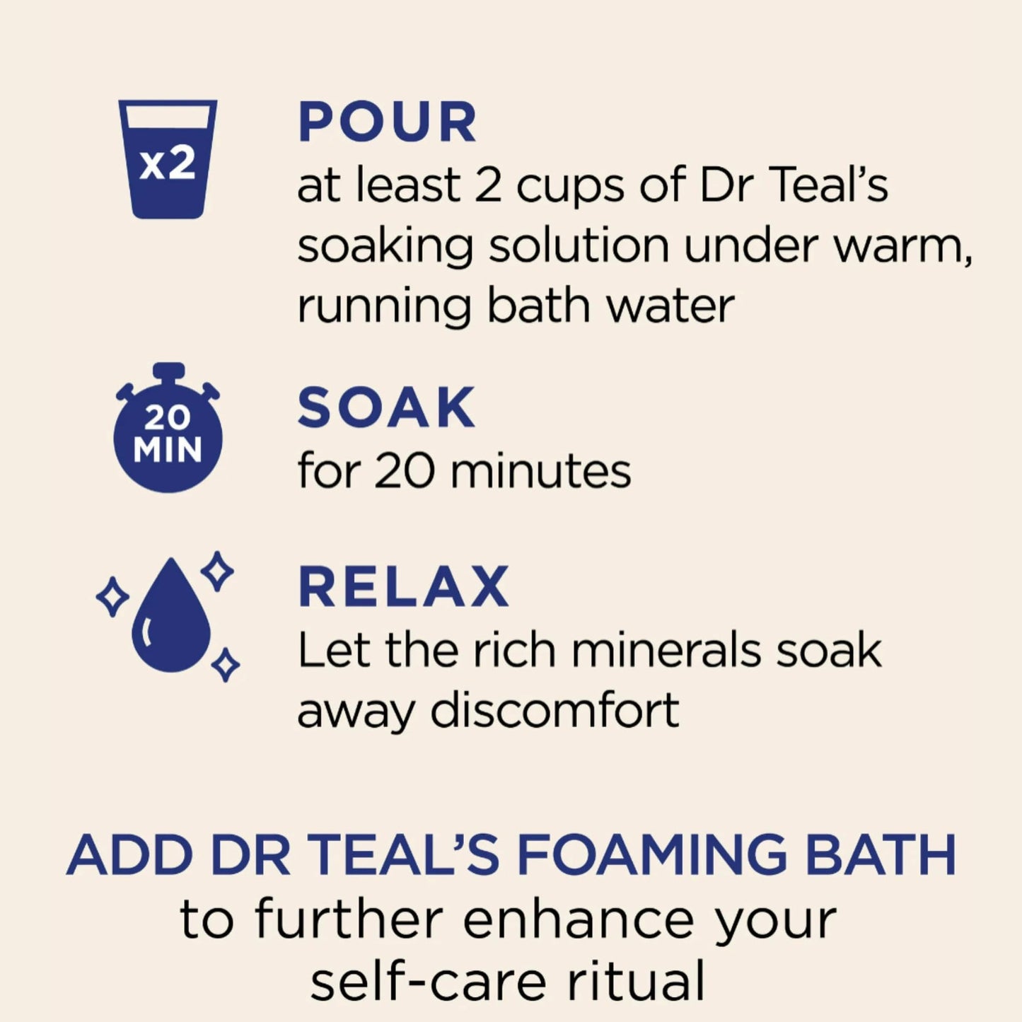 Dr Teal's Cozy Vanilla Season Comfort Pure Epsom Salt Soak and Cozy Vanilla Season Foaming Bath Duo Pack