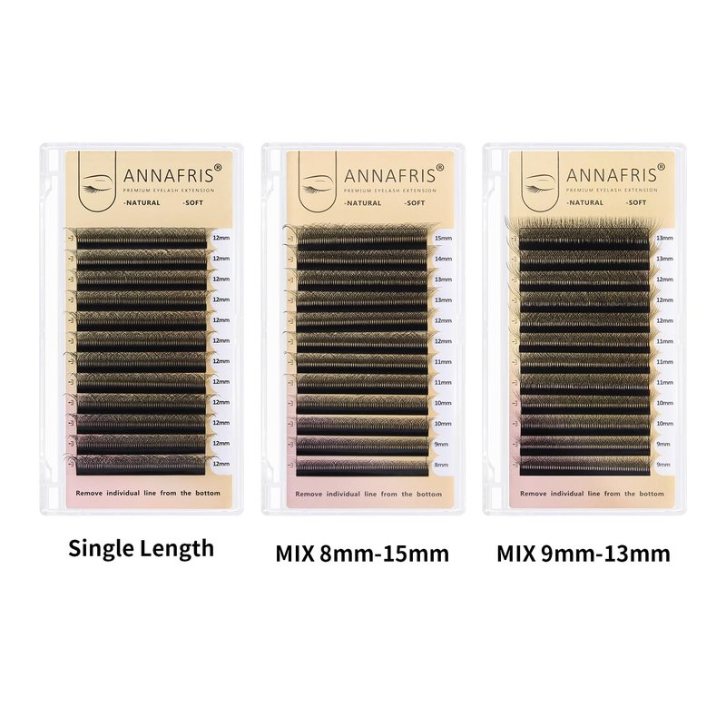 ANNAFRIS 7D Premade Fan W Shape Eyelash Extensions 0.07 D Curl 10mm Volume Self Fanning False Lashes Makeup Supplies Professional Use Lash Extension(0.07 D, 10mm)