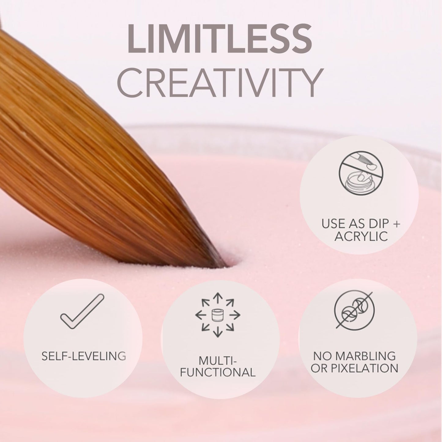 Kiara Sky All-In-One Acrylic Nail Powder | Multi-Use Dip & Acrylic Powder | Sculpting, Overlay & Dipping 2 oz, Now and Zen