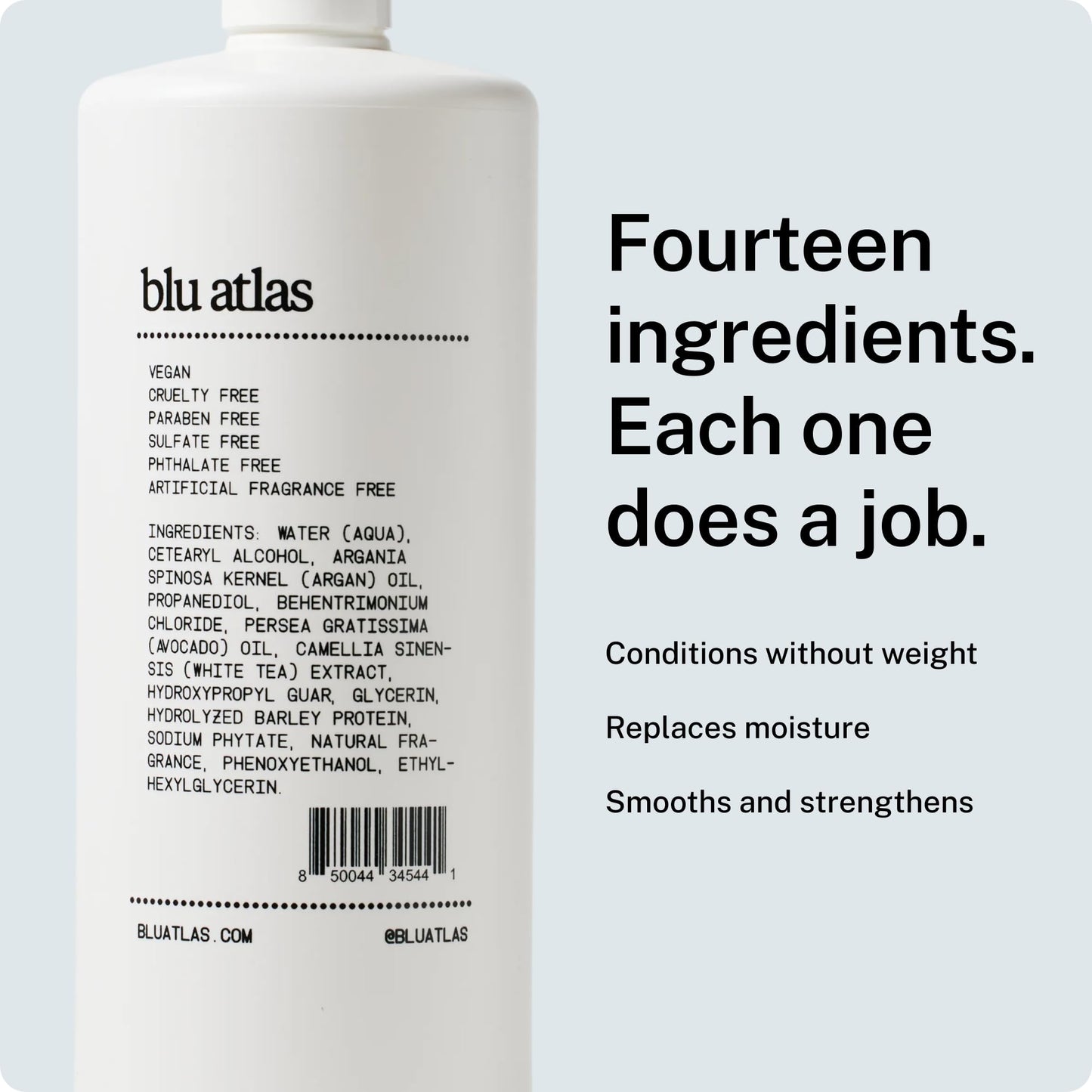 Blu Atlas Mens Conditioner - Hydrating, Nourishing Conditioner for Healthy Hair, All Hair Types
