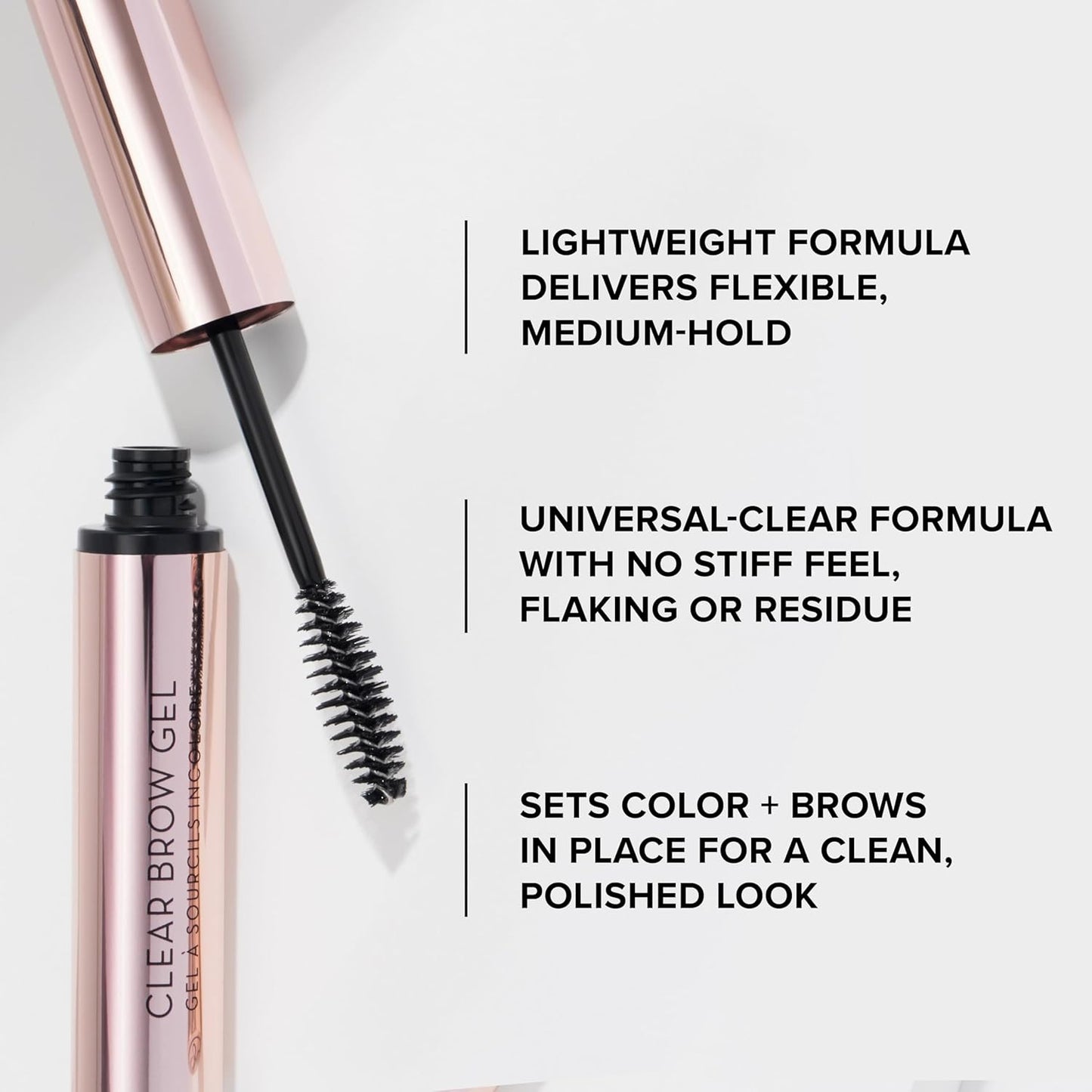 Anastasia Beverly Hills Clear Brow Gel - Lightweight Eyebrow Setting Gel for Flexible Hold | Natural Finish