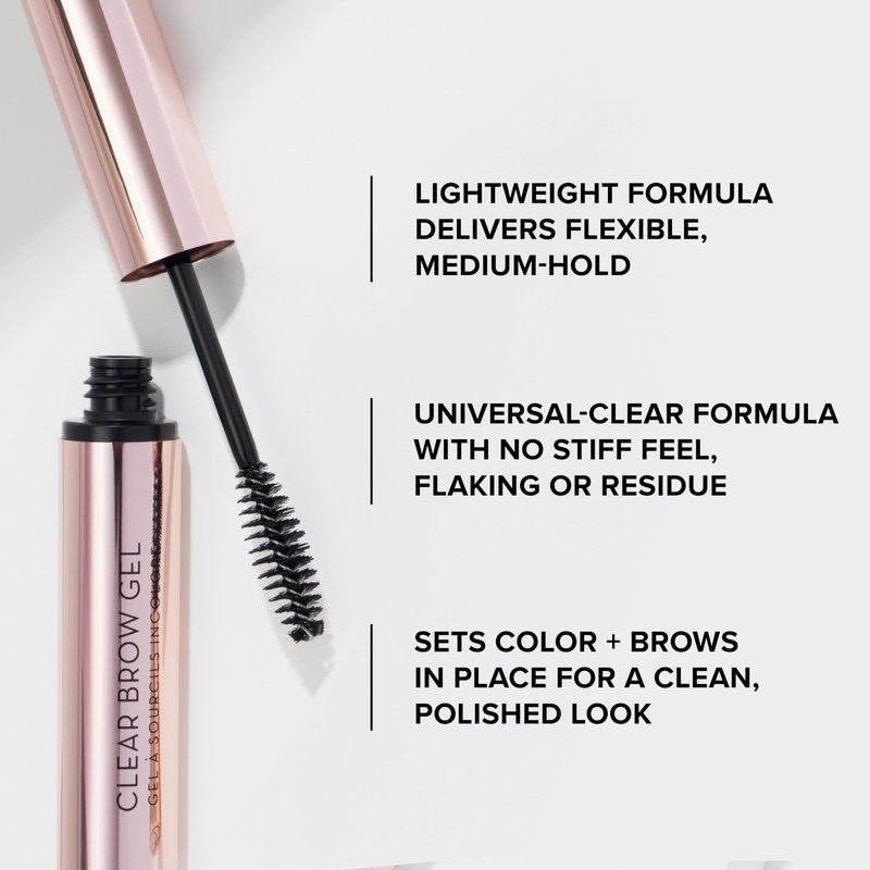 Anastasia Beverly Hills Clear Brow Gel - Lightweight Clear Eyebrow Setting Gel for Flexible Long-Lasting Hold, Controls and Sets Brows for a Clean, Polished, Natural Finish