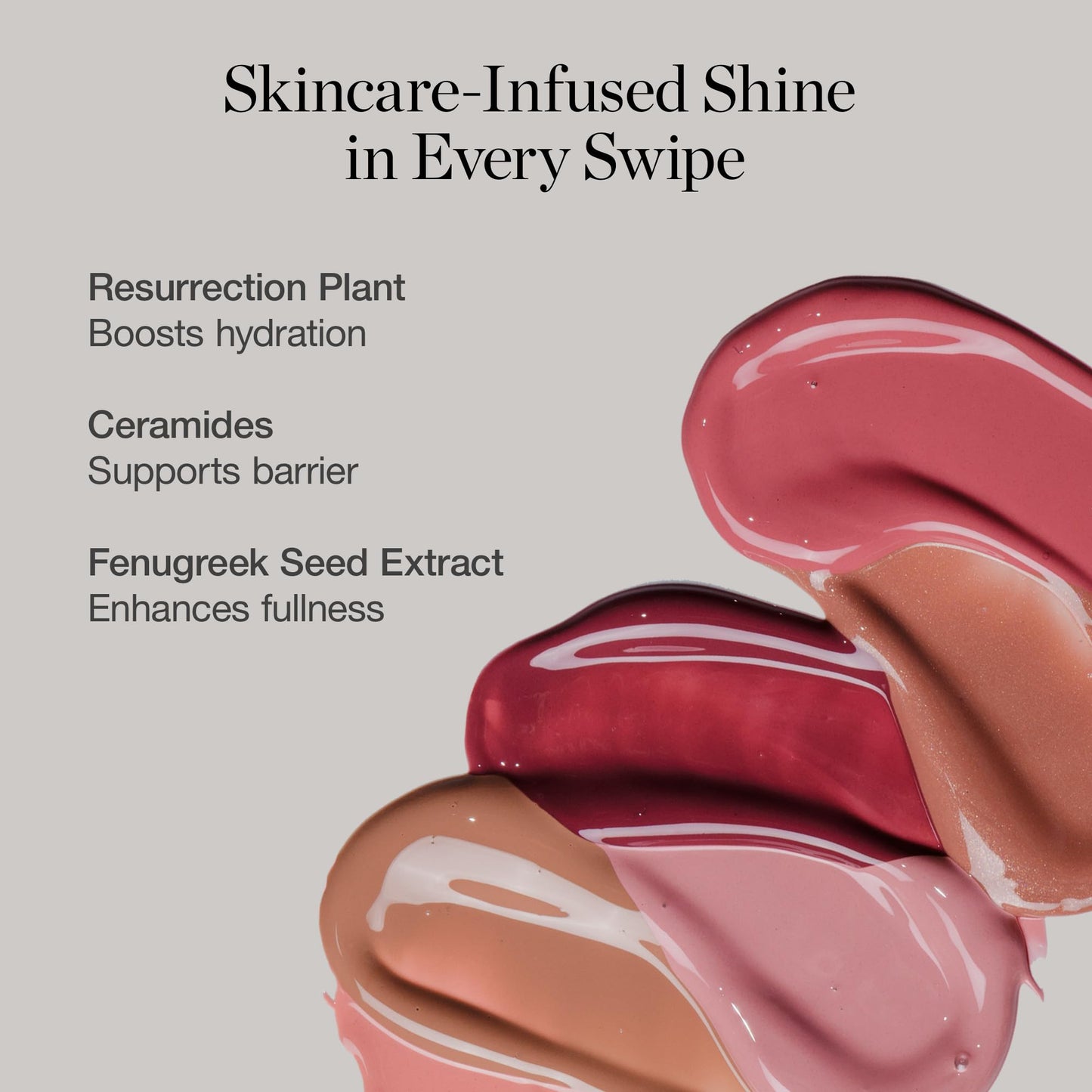 Ogee Beyond Clean Lip Gloss - Certified Organic Lip Gloss for Women - Effortlessly Plump, Hydrate & Add High-Shine Color, Freesia - Desert Rose Shimmer