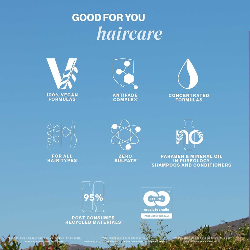 Pureology Pure Volume Conditioner - Enhances Volume and Movement, Lightweight Shampoo for Fine, Flat, Color Treated Hair, 1.7 Fl Oz