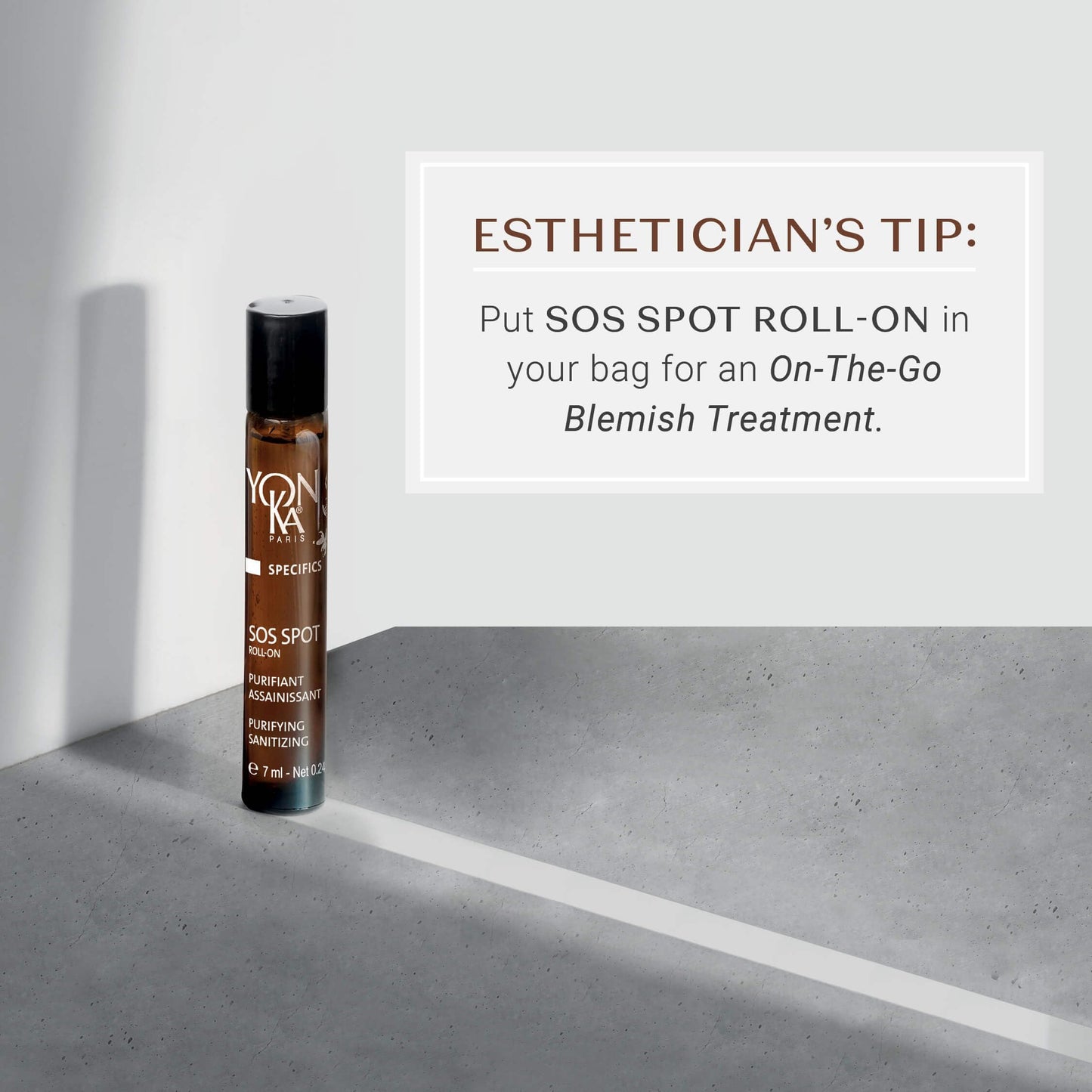 Yon-Ka SOS Spot Roll-On, Targeted Blemish Treatment, Travel Size