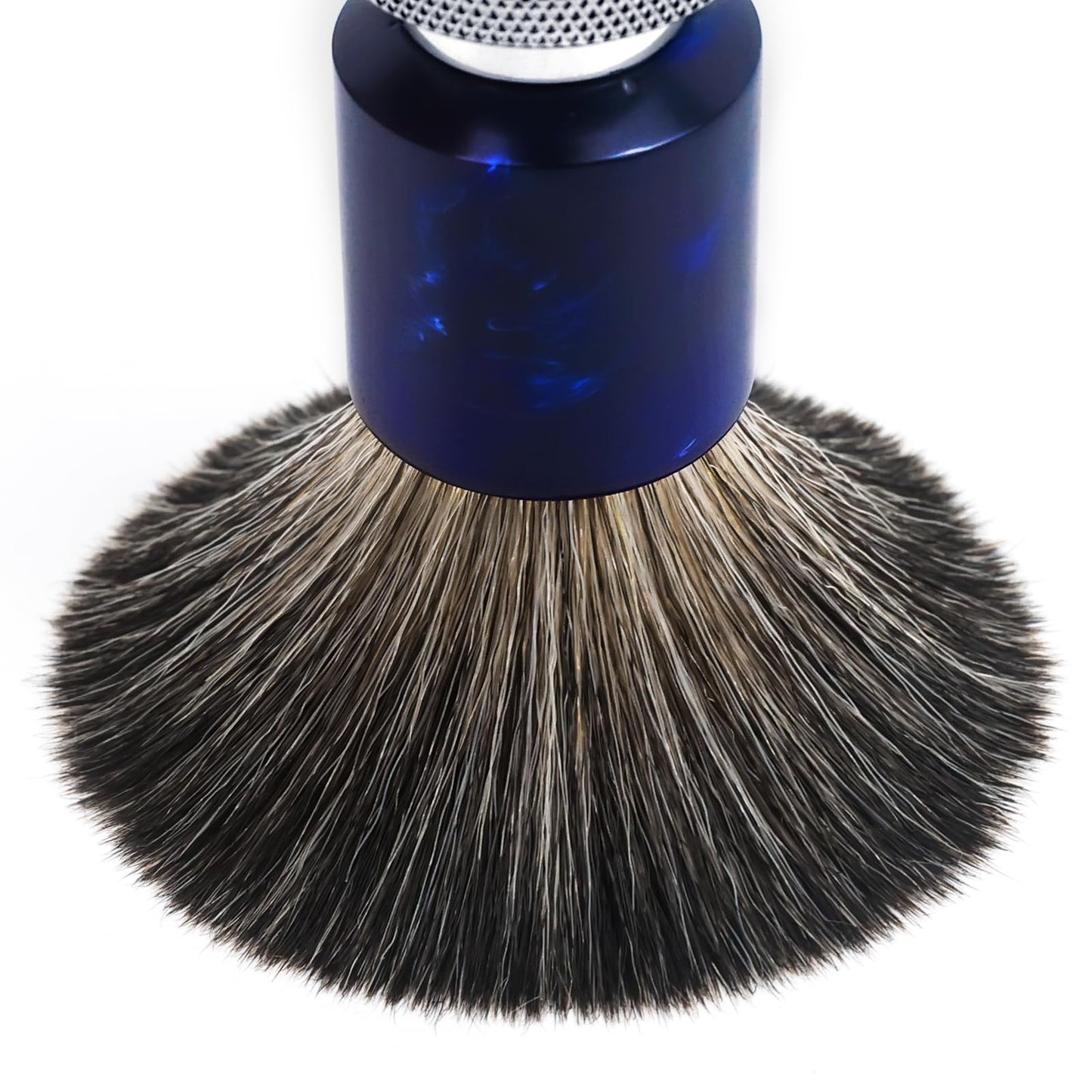 Doladaes Shaving Brush for Men, Shave Brush soft and dense, Stainless Steel Handle,Ultra-Strong Nut Structure,Minimal Shedding, Fast Lather,The best shave of your life! Blue Pearl