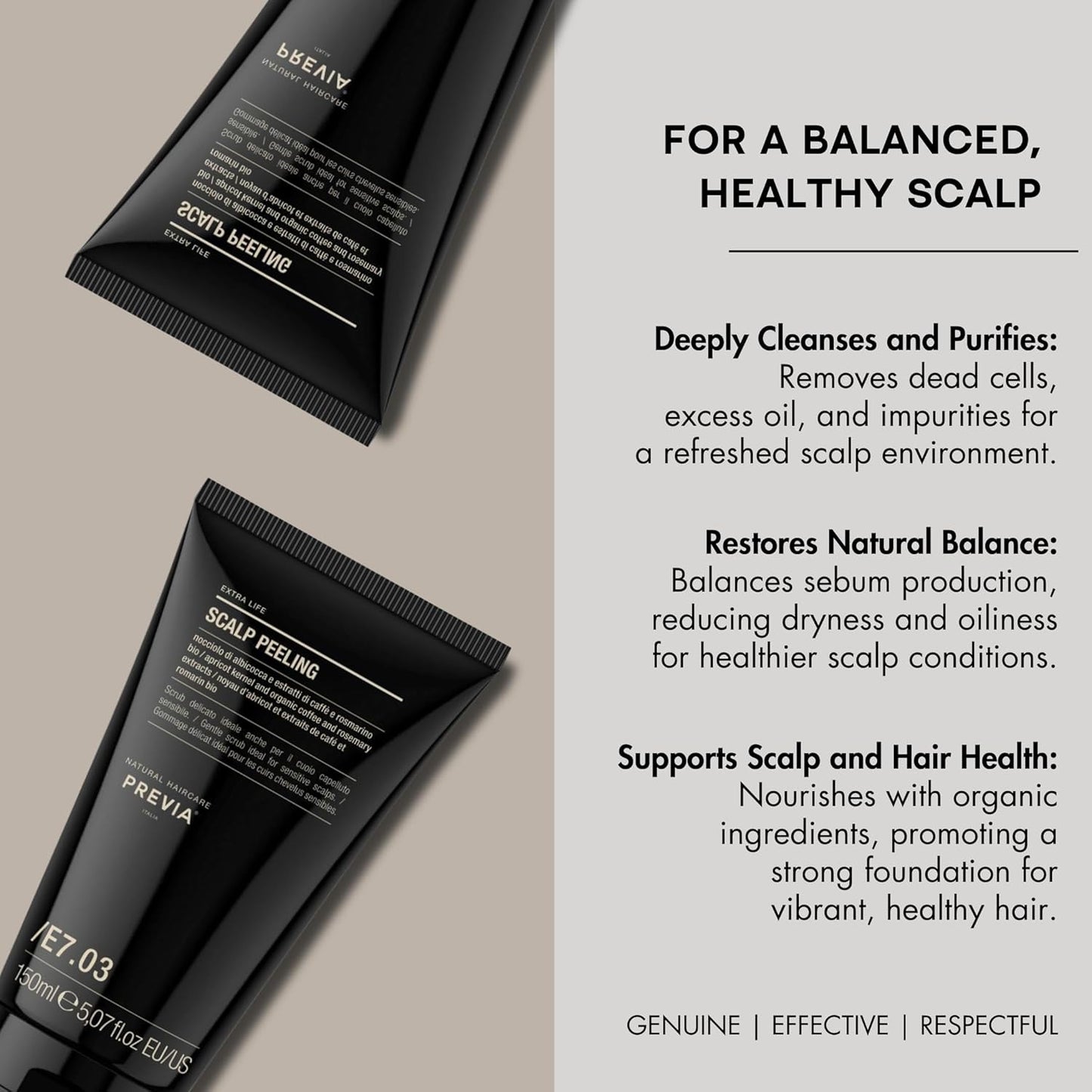 Extra Life Scalp Peeling - Exfoliating Scalp Treatment with Apricot Kernel & Vitamins | Deep Cleanse | 5 Oz