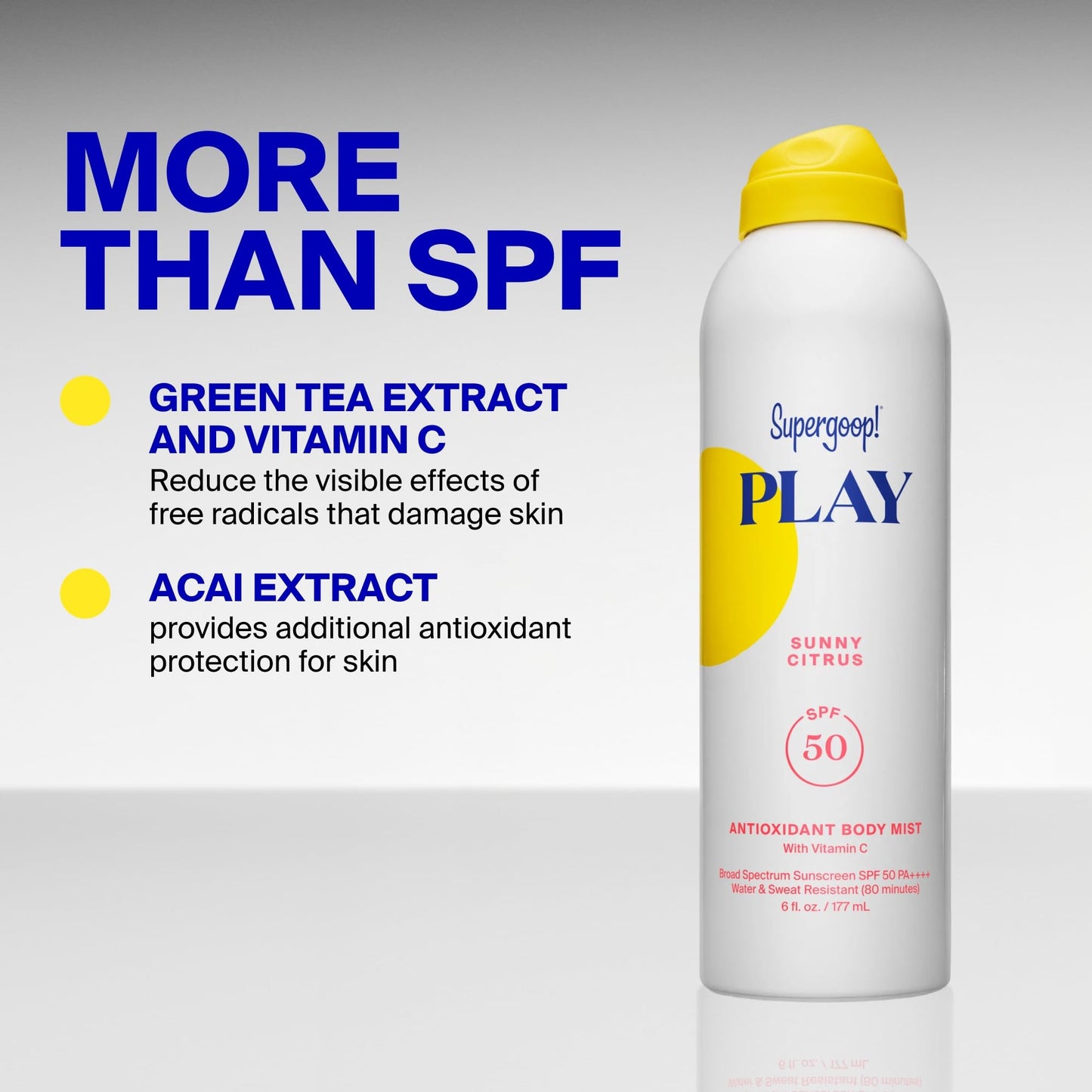 Supergoop! PLAY SPF 50 Body Mist, 3 fl oz - 2 Pack