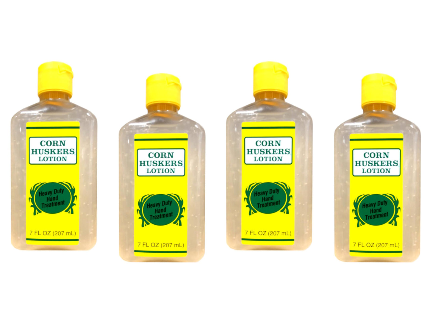 Corn Huskers Hand Lotion for Dry, Cracked Hands, Fast Absorbing Moisturizer for Rough Skin & Calluses, Intense Relief For Men and Women, 7 Fluid Ounce (Pack of 4)