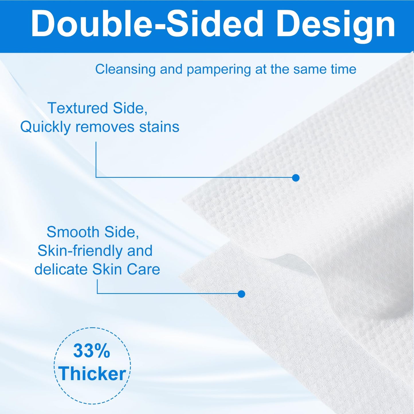 JOWLOT Disposable Face Towels, 480 Count Ultra Soft and Thick Cotton Facial Towels for Sensitive Skin, Dry Wipes Face Tissues Towelettes for Cleansing, Makeup Remover and Skincare