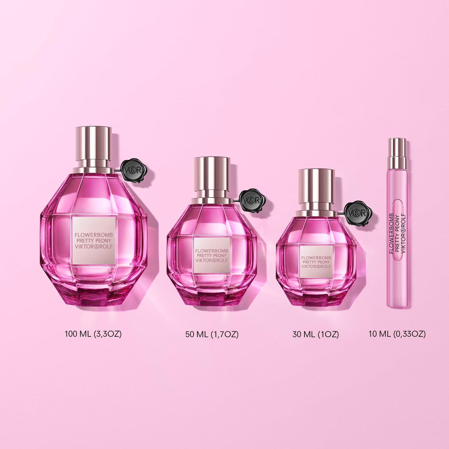 Viktor&Rolf - Flowerbomb Pretty Peony - Floral & Fruity Perfume for Women - With Strawberry, Peony, & Soft Musks - 0.3 Fl Oz Travel Size