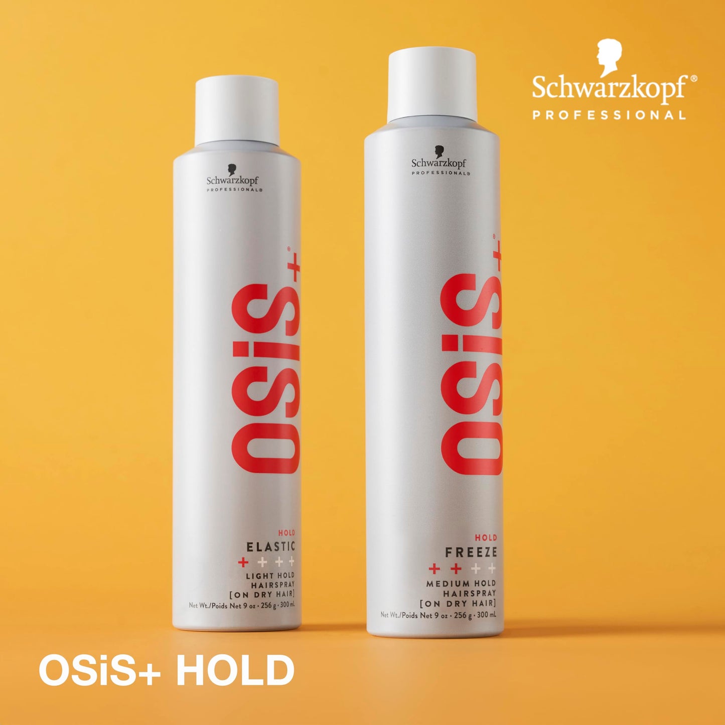 OSiS+ Freeze Medium Hold Hairspray 9oz | All Day Hold and Shine | Heat and Humidity Protection
