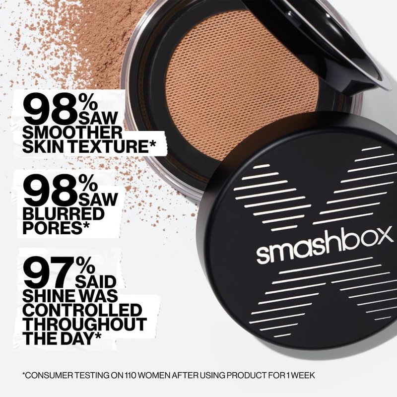 Smashbox Always On Loose Setting Powder - Blurring Translucent Oil-Control | 0.35 Ounce for All-Day Matte Finish