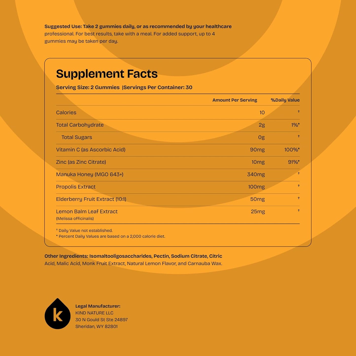Manuka Honey Gummies - Medical Grade MGO 643+ with Zinc, Vitamin C & Elderberry | Immune Support for Kids & Adults