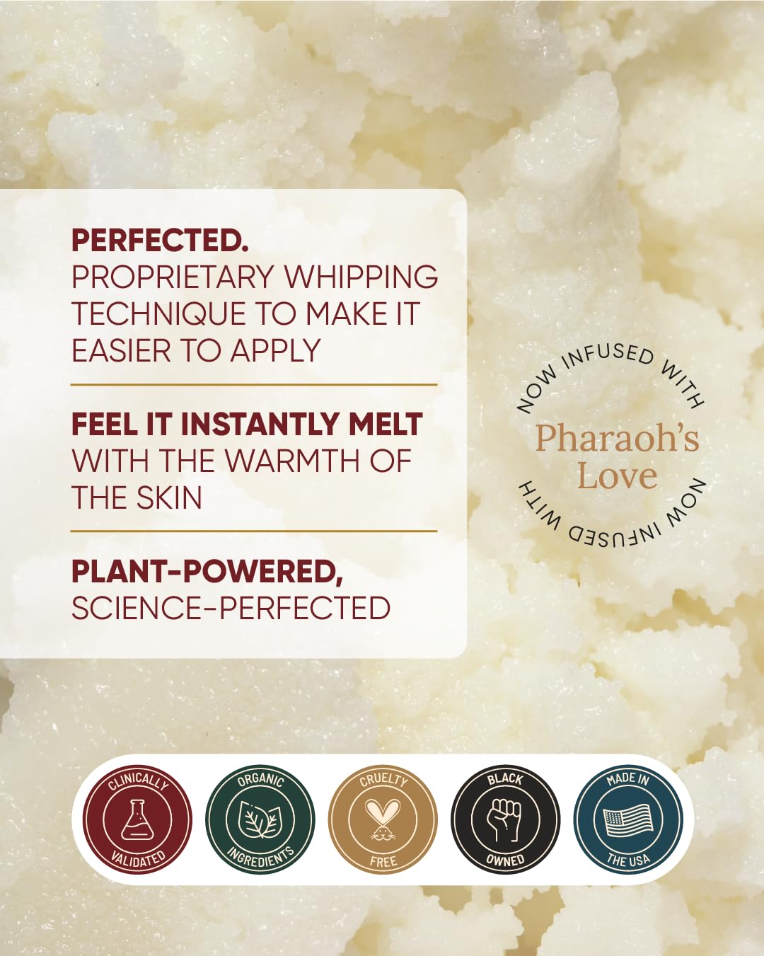 Buttah Skin Whipped Body Butter - All-Natural Moisturizer for Melanin-Rich Skin | 4oz Jar