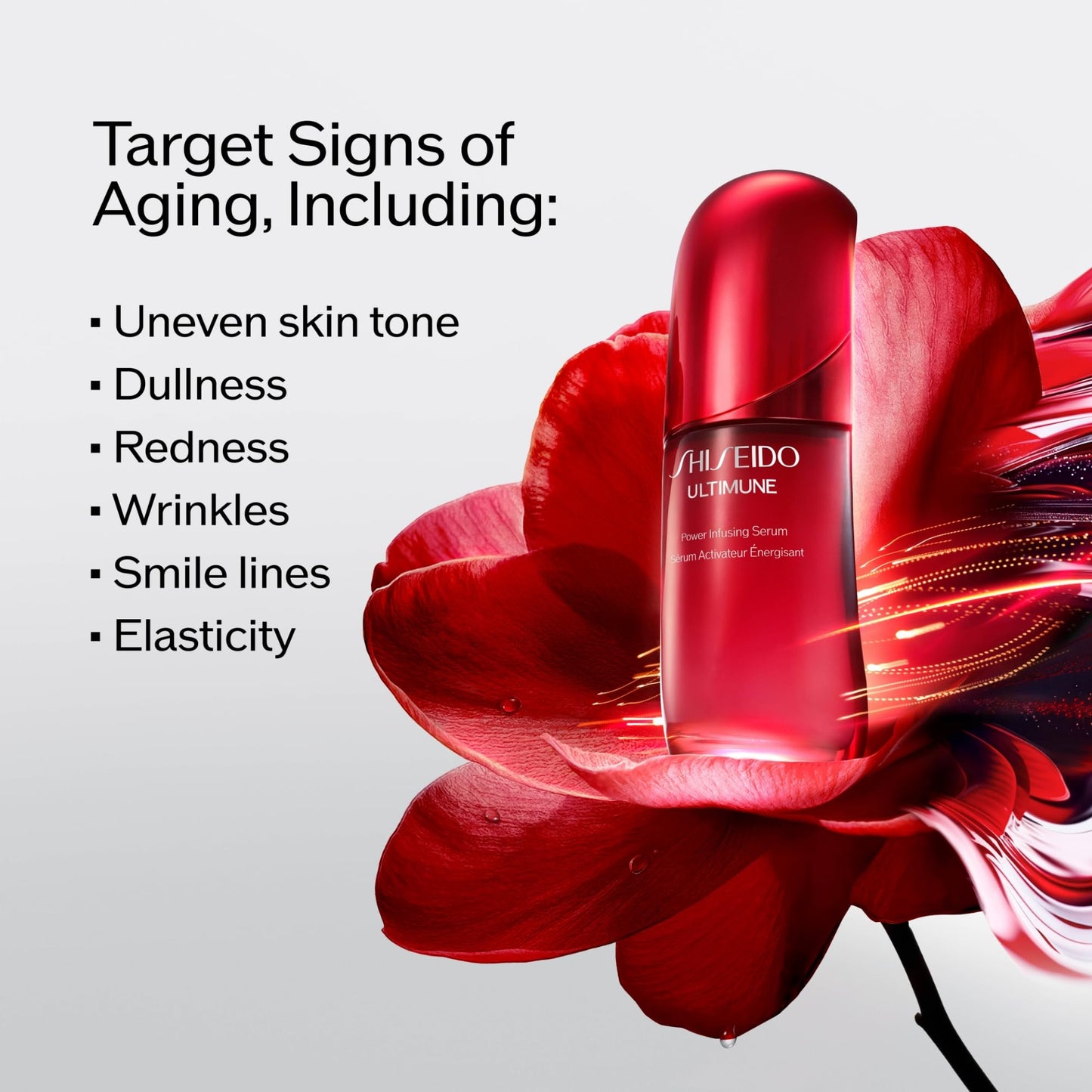 Shiseido Ultimune Power Infusing Serum Refill - 2.5 oz - Breakthrough Lightweight Face Serum - Boosts Radiance & Improves Visible Signs of Aging - All Skin Types - Non-Comedogenic