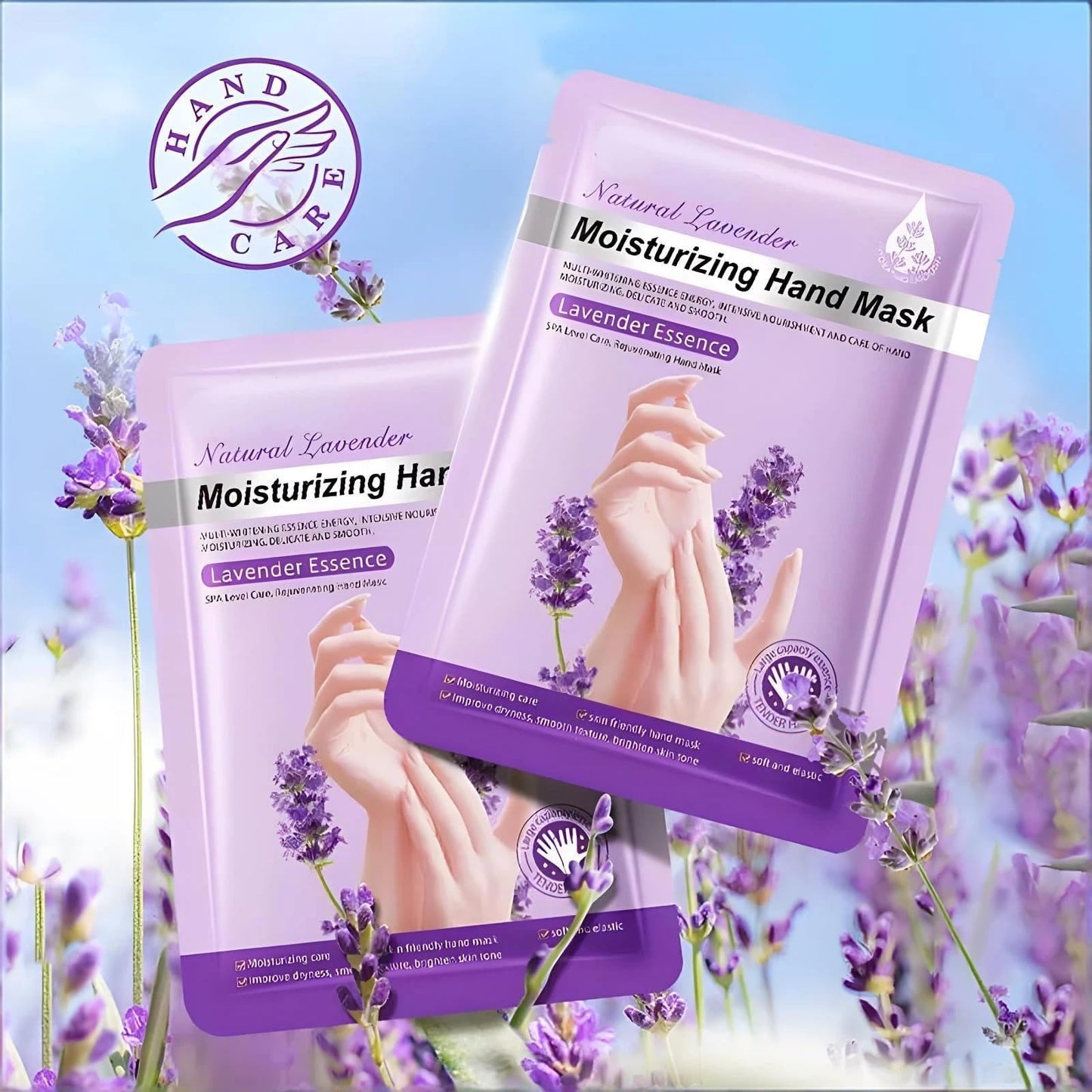 Chicwe 30 Pairs of Hand Masks Moisturizing Glove, Hydrating Hand Masks for Dry Peeling Hands, Exfoliating Collagen Gloves for Smooth Hands (Lavender)