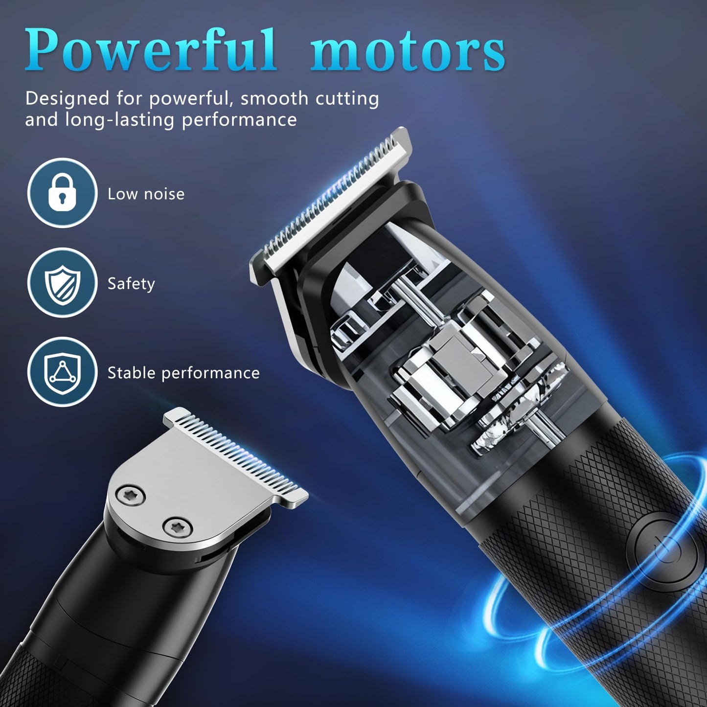 Bomxin Manscape Body & Beard Trimmer for Men,Waterproof,6 in 1 Grooming Kit
