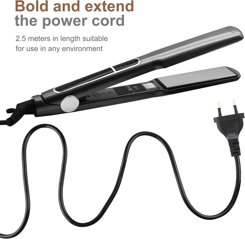 Iron Hair Straightener for Women - Compact Flat Iron for Smooth Styling | EU Plug