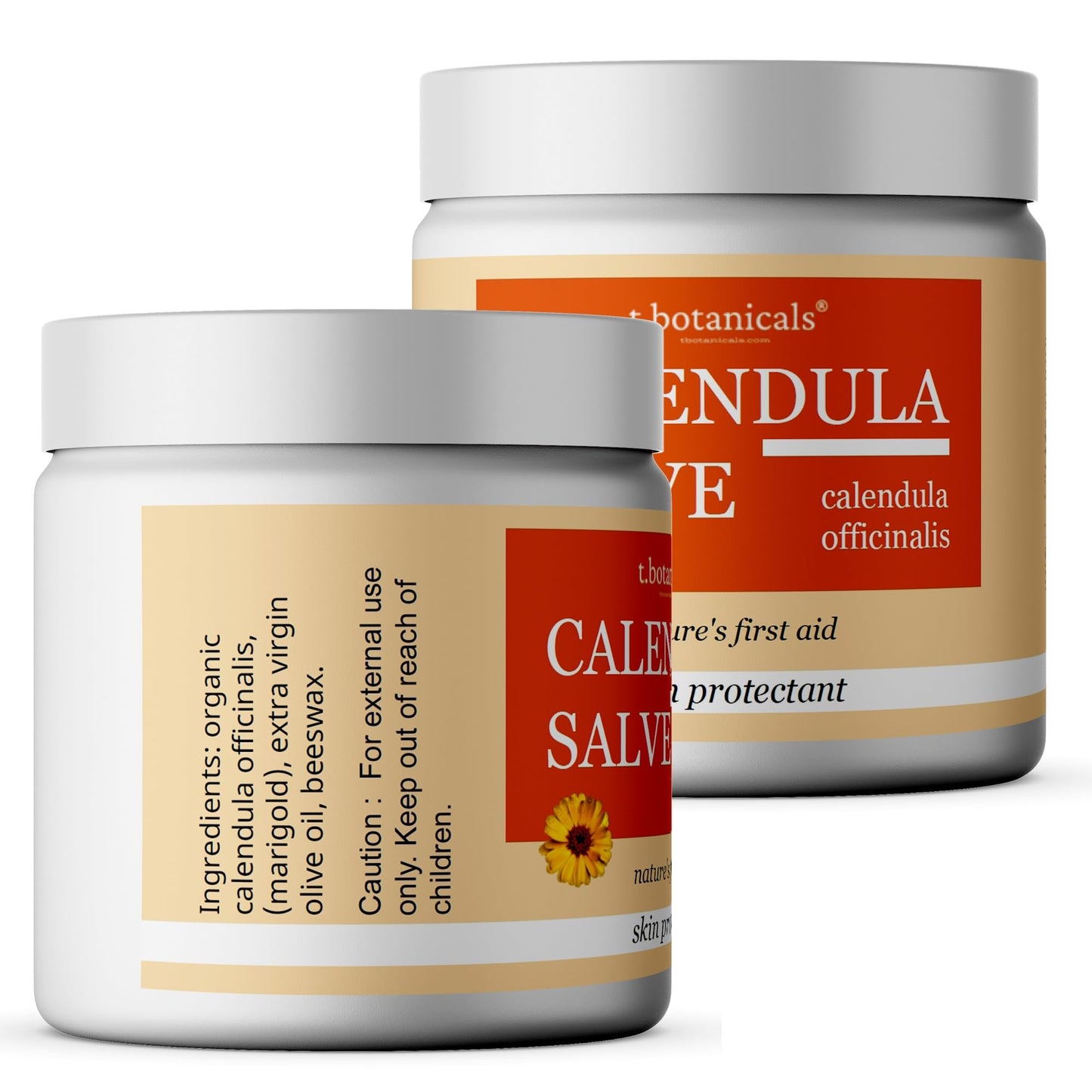 Calendula Salve, Skin Soothing Calendula Cream, Marigold Balm, Herbal Moisturizer for Dry Skin
