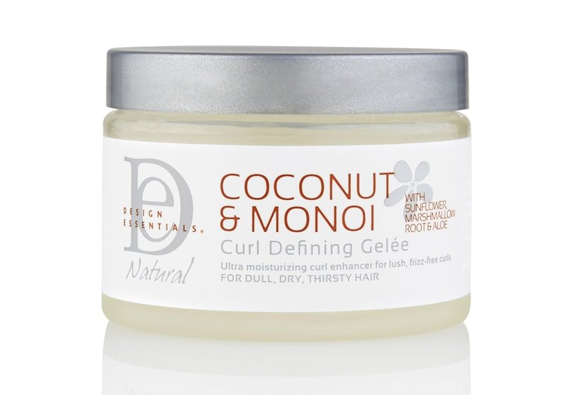 Natural Coconut & Monoi Curl Defining Gelée - Lightweight Frizz Control for Curly & Coily Hair | 12 oz