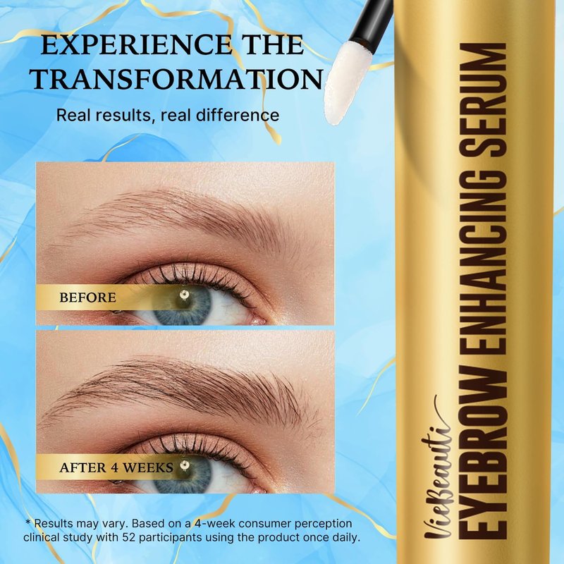VieBeauti Eyebrow Growth Serum 5mL | Advanced Nourishing Formula for Fuller, Thicker Brows - Vegan & Cruelty-Free