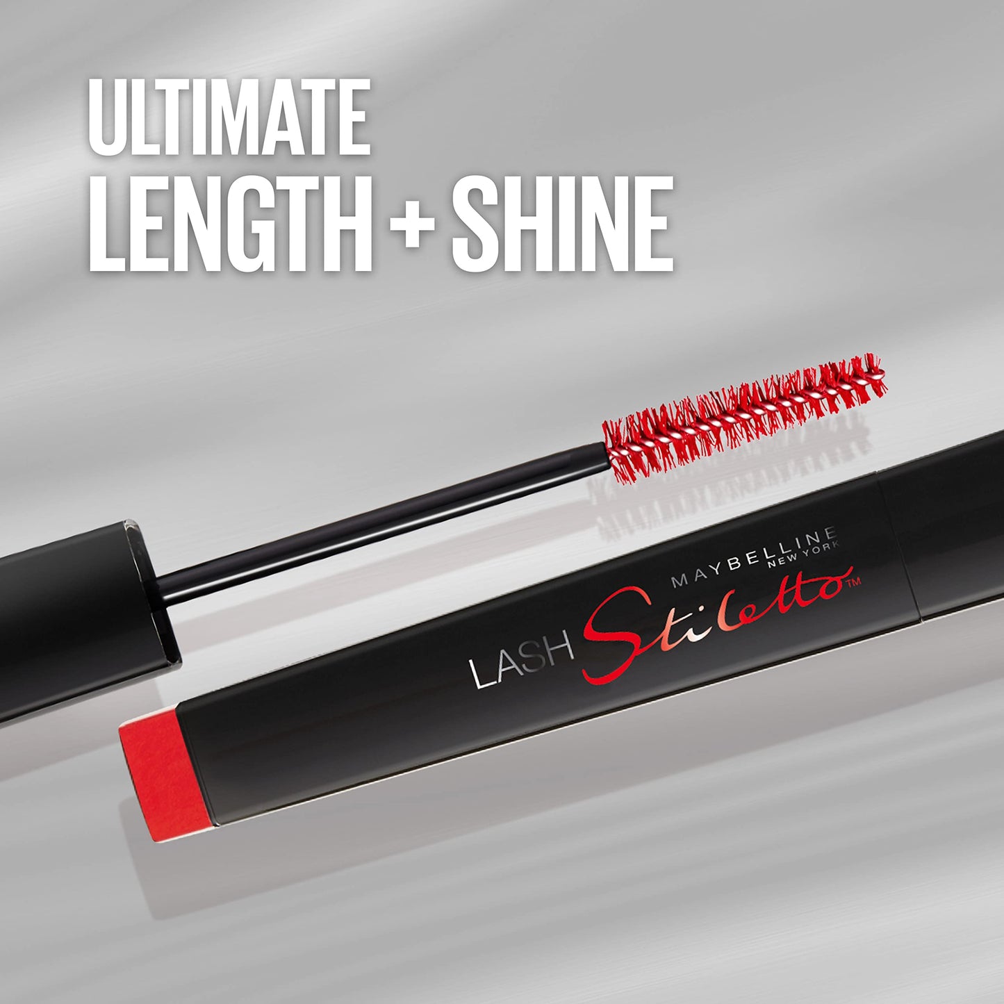 Maybelline Lash Stiletto Ultimate Length Washable Mascara, Very Black, 1 Count (Pack of 2)