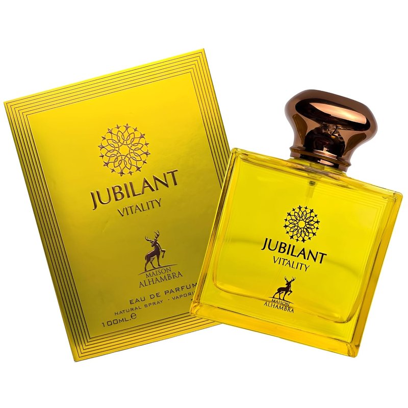 Maison Alhambra Jubilant Vitality Eau de Parfum Spray - Long-Lasting Citrus & Spicy Fragrance for Unisex | 3.4 oz / 100 ml