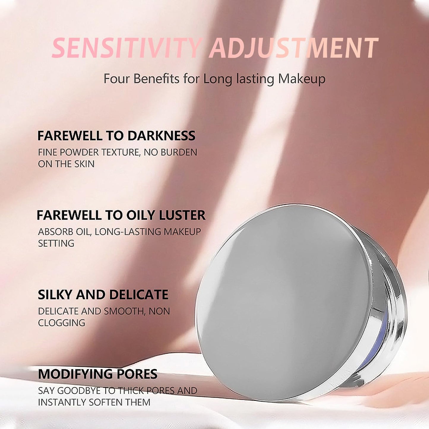 Oil Control Blotting Pressed Powder, Jelly Pressed Matte Face Powder Compact, Powder Free Delicate And Skin-Friendly Lightweight No Sebum Long Lasting for Setting or Foundation Waterproof