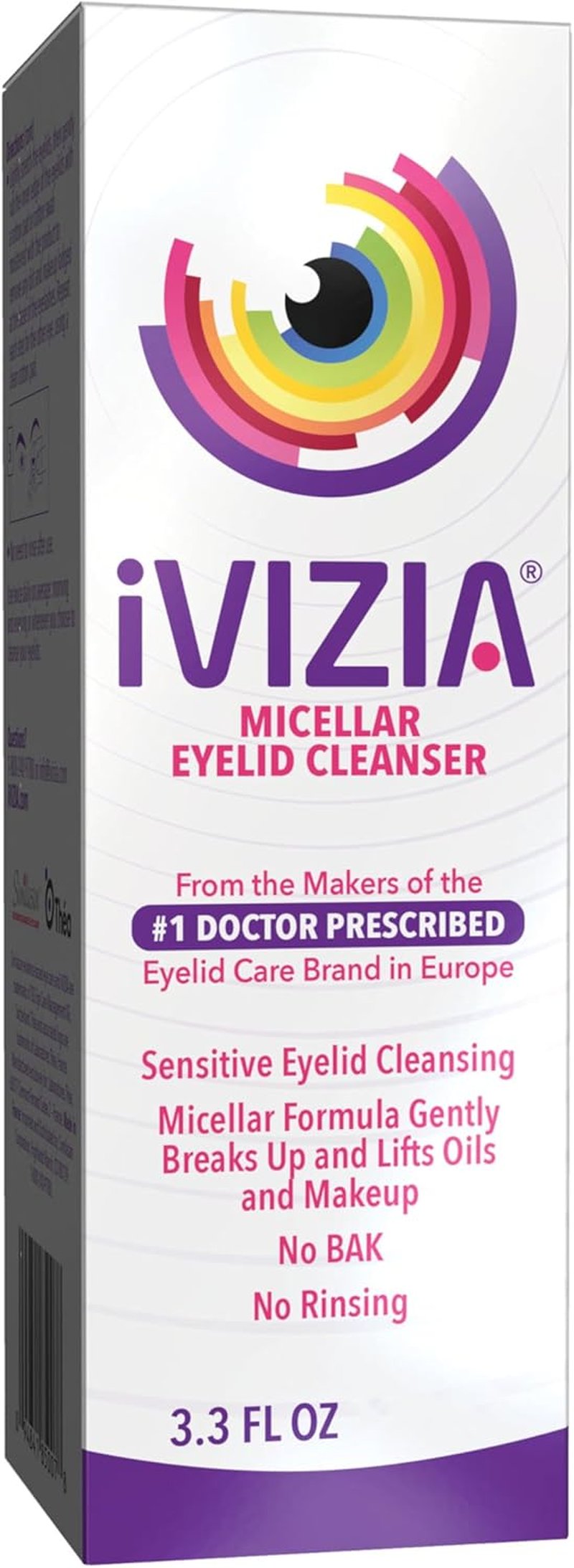 Eyelid Cleansing Bundle - 20 Sterile Wipes & 3.3 Fl Oz BAK-Free Micellar Cleanser