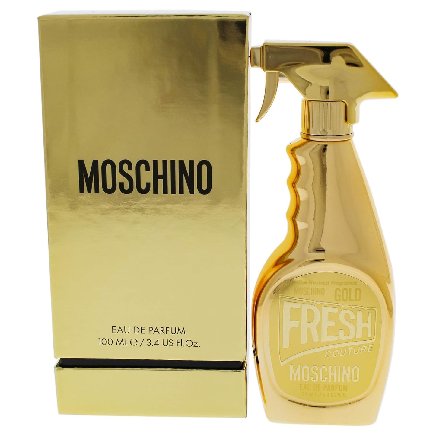Moschino Gold Fresh Couture Eau De Toilette Spray for Women - 3.4 Ounce, Floral Fragrance